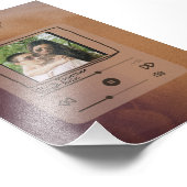 Custom Music Song Album Couple Foto (Ecke)