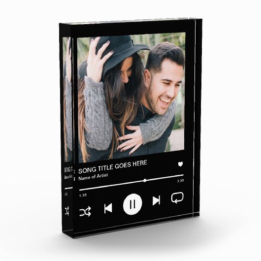 Custom Music Song Album Couple Fotoblock (Links)