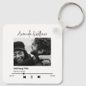 Custom Music & Song Foto Schlüsselanhänger (Rückseite)