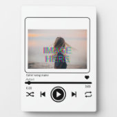 Custom Music Song Plaque Fotoplatte (Vorderseite)
