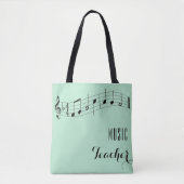Custom Music Teacher Bag - Minze Green Tasche (Vorderseite)