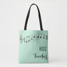 Custom Music Teacher Bag - Minze Green Tasche