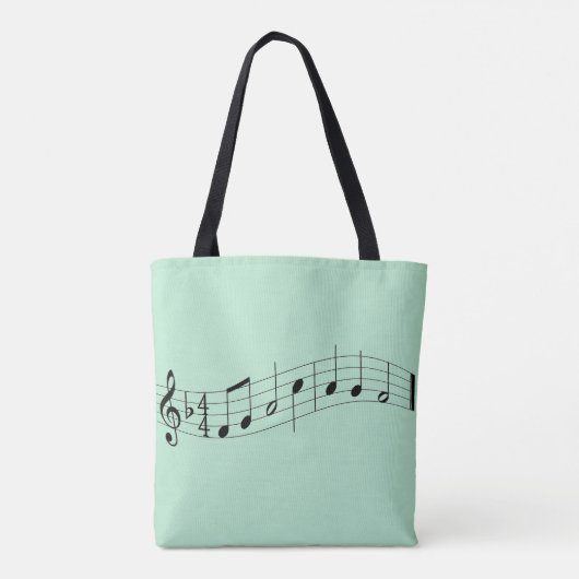 Custom Music Teacher Bag - Minze Green Tasche (Rückseite)