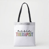 Custom Music Therapist Music Therapist Music Thera Tasche (Vorderseite)