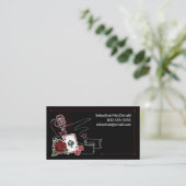 Custom Musician Rockabilly Music Rock & Roll Visitenkarte (Stehend Vorderseite)
