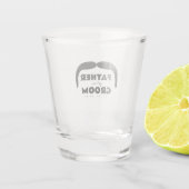 Custom Mustache Shot Glass - Grooms Vater Schnapsglas (Rückseite)