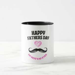 Custom MY BEST VATER JE Happy Vathers Day Tasse