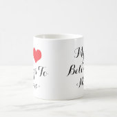 Custom my Heart gehört zu<Name> Kaffeetasse (Mittel)