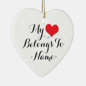 Custom my Heart gehört zu<Name> Keramikornament (Rechts)