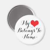 Custom my Heart gehört zu<Name> Magnet (Vorderseite/Rückseite)
