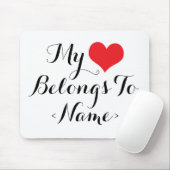 Custom my Heart gehört zu<Name> Mousepad (Mit Mouse)