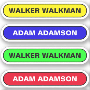 Custom My name Tags - Wasserfeste Schulklappen Aufkleber