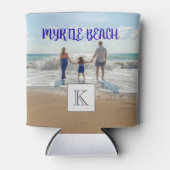 Custom Myrtle Beach Souvenir Sand und Surf Familie Dosenkühler (Vorderseite)