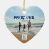 Custom Myrtle Beach zu jedem Beach Souvenir wechse Keramik Ornament (Hinten)