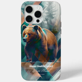Custom: Mystic Forest Bear iPhone 15 ProMax Fall Case-Mate iPhone Hülle