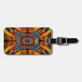 Custom Mystic Fraktal Luggage Tag Gepäckanhänger (Vorderseite horizontal)