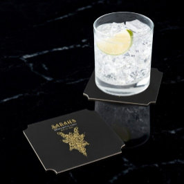 Custom Mystic Gold Bachelorette Untersetzer