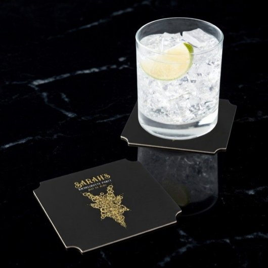 Custom Mystic Gold Bachelorette Untersetzer