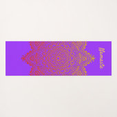 Custom Namaste Mandala Yoga Mat Yogamatte (Rückseite (Horizontal))