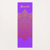 Custom Namaste Mandala Yoga Mat Yogamatte (Rückseite)