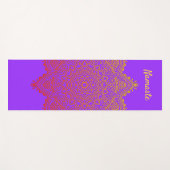 Custom Namaste Mandala Yoga Mat Yogamatte (Vorderseite (Horizontal))