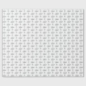 Custom Name 20th Birthday Wrapping Paper Geschenkpapier (Flach)