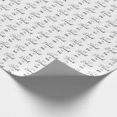 Custom Name 20th Birthday Wrapping Paper Geschenkpapier (Ecke)