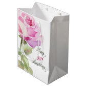 Custom Name 50th Anniversary Catholic Jubilee Nun Mittlere Geschenktüte (Vorderseite Schrägansicht)