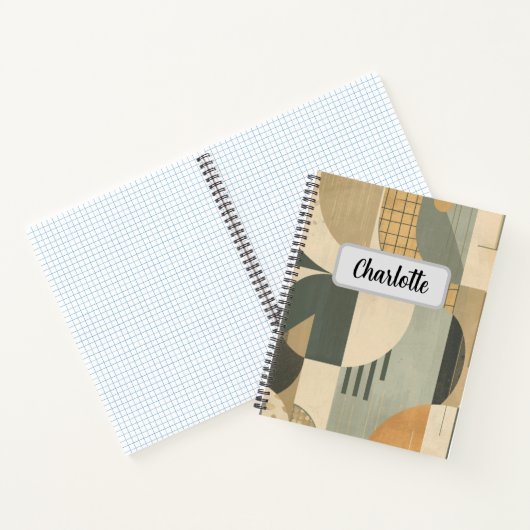 Custom name abstract artistic  notizblock (Innenseite)