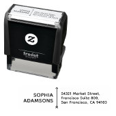 Custom Name & Address | Modern Self Addressed  Permastempel