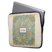 Custom Name Aesthetic Zentangle Laptop Bag Laptopschutzhülle (Vorderseite Links)