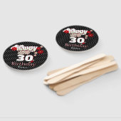 Custom Name & Age, Happy Birthday Fächer (Non-assembled)