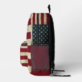 Custom Name American Flag Boys Backpack Bedruckter Rucksack (Rechts)
