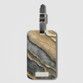 Custom Name and Address Luggage Tag Gepäckanhänger (Vorderseite Vertikal)