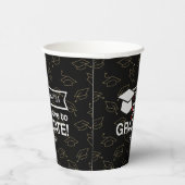 Custom Name and Year Graduation Gift Paper Cups Pappbecher (Rechts)