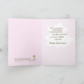 Custom Name and Year Third Anniversary of Baptism Karte (Innenseite)