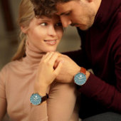 Custom name anniversary couple's gift  armbanduhr