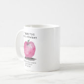 Custom Name Apple Personalized Teacher Thank You Kaffeetasse (Vorderseite Links)