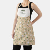 Custom Name Apron – Vanilla Floral Print Schürze (InSitu)