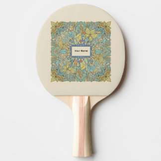 Custom Name Artistic Zentangle Ping Pong Paddle Tischtennis Schläger