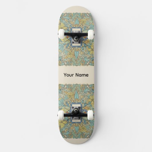 Custom Name Artistic Zentangle Skateboard (Vorderseite)