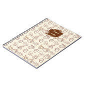 Custom Name Autumn Pattern Spiral Notebook Notizblock (Linke Seite)