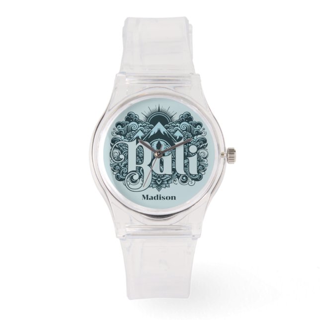 Custom Name Bali Armbanduhr (Vorderseite)
