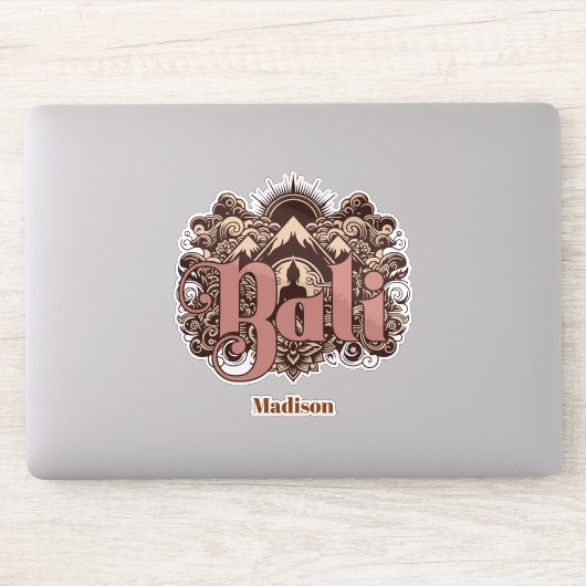 Custom Name Bali Aufkleber (Computer)
