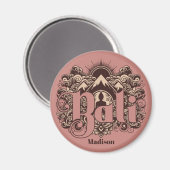 Custom Name Bali Magnet (Vorderseite/Rückseite)