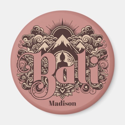 Custom Name Bali Magnet (Vorne)