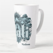 Custom Name Bali Milchtasse (Rechte Ecke)