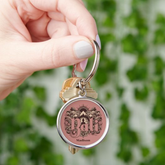 Custom Name Bali Schlüsselanhänger (Hand)