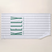 Custom Name Beach Towel - Resort Strandtuch (Vorderseite)