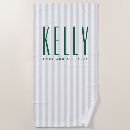 Custom Name Beach Towel - Resort Strandtuch (Vorderseite)